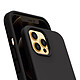 Avis Evetane Coque iPhone 12 Pro Noire Silicone Liquide + 2 Protections écran et 2 protections Objectif Caméra