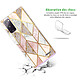 Avis Evetane Coque Samsung Galaxy S20 FE 360 intégrale transparente Motif Marbre Rose Losange Tendance