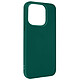 Avizar Coque pour Apple iPhone 14 Pro Silicone Flexible Finition Mate Anti-traces  vert foncé Coque de protection vert forêt, spécialement conçue pour iPhone 14 Pro