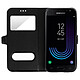 Avis Avizar Housse Samsung Galaxy J3 2017 Etui Double Fenêtre Coque Silicone Gel - noir