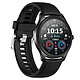 Abyx - Montre Connectée Sport Abyx Fit Saturn noire Capteur Sensor spo2 professionnel - résiste à l'eau IP67 - Bluetooth 5.0 - compatible Android iOs