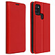 Avizar Étui Samsung Galaxy A21s Folio Cuir Véritable Porte cartes Support Vidéo - rouge Housse de protection conçue pour Samsung Galaxy A21s