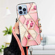 Avis Avizar Coque Apple iPhone 13 Pro Max Motif géométrique avec Cordon Amovible rose