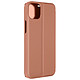 Avizar Étui Clear View pour iPhone 15 Clapet Miroir Fonction Support  Rose Gold - Protection en polycarbonate rose gold, collection Mirror Cover, avec clapet Clear View spécialement conçu pour votre iPhone 15