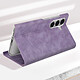 Avis Avizar Housse pour Samsung Galaxy S24 Clapet Porte-carte Éco-cuir Nappa Violet Clair