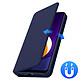 Avizar Housse Folio Samsung Galaxy M12 Portefeuille Fonction Support Vidéo bleu nuit pas cher