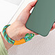 Avizar Dragonne pour Téléphone Bracelet Nylon Vert Pâle pas cher