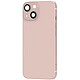 Clappio Châssis iPhone 13 Mini avec Vitre arrière de remplacement Rose Poudré - Coque de réparation composée du couvercle arrière et du châssis, permettant une réparation rapide et facile