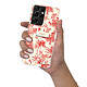 LaCoqueFrançaise Coque Samsung Galaxy S21 Ultra 5G silicone transparente Motif Botanic Amour ultra resistant pas cher