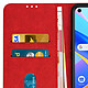 Avizar Housse Oppo A76, A96 et Realme 9i Clapet Portefeuille Fonction Support rouge pas cher