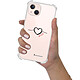 LaCoqueFrançaise Coque iPhone 13 anti-choc souple angles renforcés transparente Motif Coeur Noir Amour pas cher