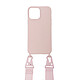 Eko Coque pour iPhone 13 Pro Ultra-résistante avec Cordon Mousqueton Rose - Cette coque pour iPhone 13 Pro s'empare de l'euphorie qui lui est consacrée en proposant un combo à la fois sécurisant et branché