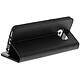 Avizar Housse Etui Folio Portefeuille pour Samsung Galaxy S6 Edge - Noir pas cher