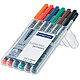 STAEDTLER étui de 6 marqueurs non-permanent Lumocolor 315M Marqueur pour tableaux blancs