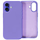 Avizar Coque pour iPhone 16 Semi-rigide Soft-touch Anti-traces Violet Bénéficie d'une finition soft-touch, pour un toucher agréable et une prise en main raffinée