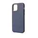 Decoded Coque en cuir pour iPhone 12 Mini Bleu - Coque en cuir compatible MagSafe