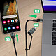 Avis 4smarts Câble 2 en 1 Lightning + USB-C Transfert Charge 1.5m  ComboCord CL Noir