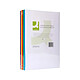 Q-CONNECT Papier couleur multifonction A4 80g/m2 ramette 500 feuilles - 5 coloris assortis Papier couleur