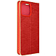 Avizar Étui pour iPhone 14 Pro Max Porte carte et Support vidéo  Rouge - Un étui folio de la collection Luna Book Gold pour iPhone 14 Pro Max