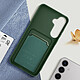 Avis Avizar Coque pour Samsung Galaxy S24 Plus Porte-carte Souple Anti-traces Vert Foncé