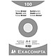 EXACOMPTA Paquet 100 Fiches Bristol Quadrillé 5x5 non perforé 210x297mm - Blanc x 10 Fiche Bristol