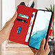 Avis Avizar Housse Samsung Galaxy S22 Plus Clapet Portefeuille Fonction Support rouge