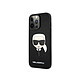 Karl Lagerfeld Coque pour Apple iPhone 13 Pro Saffiano Karl Noir Coque conçue sur mesure pour Apple iPhone 13 Pro