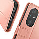 Acheter Avizar Etui Clapet pour Honor 200 Pro Portefeuille Support Vidéo Rose Champagne