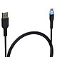 Subsonic Pro gaming supersoft charging cable Câble 3 mètres premium USB/USB C de recharge pour manette PS4 ? / Xbox One ? avec LED d'indication de charge. Grâce à sa technologie Supersoft : fini les câbles e