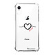 LaCoqueFrançaise Coque iPhone Xr anti-choc souple angles renforcés transparente Motif Coeur Noir Amour Coque iPhone Xr anti-choc souple angles renforcés transparente Coeur Noir Amour