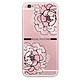 LaCoqueFrançaise Coque iPhone 6/6S rigide transparente Motif Rose Pivoine Dessin Coque iPhone 6/6S rigide transparente Rose Pivoine Dessin