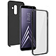 Avizar Coque Galaxy A6 Plus Protection Silicone + Arrière Polycarbonate - noir Coque intégrale spécialement conçue pour Samsung Galaxy A6 Plus – Collection 360°