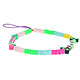 Avizar Bijou de Téléphone Collection Lovely Multicolore Bracelet 25cm Bracelet de téléphone avec texte "LOVE", de la collection Lovely