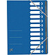 OXFORD Trieur Top File+, A4, 12 compartiments, bleu Trieur