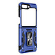 Avizar Coque Bague pour Samsung Galaxy Z Flip 5 Antichoc Série ArmoRing Bump  Bleu Nuit - Coque bi-matière bleu nuit, série ArmoRing Bump, réalisée spécialement pour votre Samsung Galaxy Z Flip 5