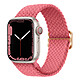 Avizar Bracelet pour Apple Watch 41mm et 40mm et 38 mm Nylon Tressé Ajustable par Boucle Métallique  rose - Un bracelet en nylon tressé conçu pour Apple Watch Series 8 et 7 41mm / Series SE 2022, SE, 6, 5, et 4 40mm / Series 3, 2 et 1 38mm