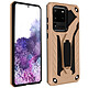 Avizar Coque Samsung Galaxy S20 Ultra Bi-matière Antichoc Béquille Support Rose Gold - Coque de protection spécialement conçue pour le Samsung Galaxy S20 Ultra