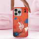 Avis U.S Polo Coque pour iPhone 14 Pro Splatter Double Horse Bords Surélevés Rouge