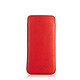 Knomo pour iPhone 6 Plus Slim Sleeve Rouge Housse en cuir pour iPhone 6 Plus