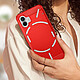 Avizar Coque pour Nothing Phone 2 Effet Carbone Silicone Flexible Antichoc  Rouge pas cher