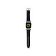 Karl Lagerfeld Bracelet pour Apple Watch 42/44/45mm en PU Monogram Noir Spécialement conçu pour s'adapter solidement à votre montre