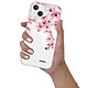 Evetane Coque iPhone 13 Mini silicone transparente Motif Cerisier ultra resistant pas cher