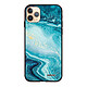 Evetane Coque iPhone 11 Pro Silicone Liquide Douce noir Bleu Nacré Marbre Coque iPhone 11 Pro Silicone Liquide Douce noir Bleu Nacré Marbre Ecriture Tendance et Design