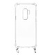 Avizar Coque Galaxy S9 Plus Anneau personnalisable avec bijou/Chaîne - Transparent Coque transparente conçu sur mesure pour Samsung Galaxy S9 Plus