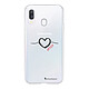 LaCoqueFrançaise Coque Samsung Galaxy A20e 360 intégrale transparente Motif Coeur Noir Amour Tendance Coque Samsung Galaxy A20e 360 intégrale transparente Coeur Noir Amour Tendance