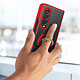 Avis Avizar Coque Samsung Galaxy Z Fold 3 Bi-matière Bague Métallique Support Vidéo Rouge