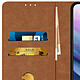 Avizar Étui Samsung Galaxy S21 Plus Protection avec Porte-carte Fonction Support Marron pas cher