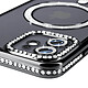 Avis Avizar Coque Diamant pour iPhone 12 Protection MagSafe Contour Strass Noir