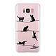 Evetane Coque Samsung Galaxy S8 360 intégrale transparente Motif Chat Lignes Tendance Coque Samsung Galaxy S8 360 intégrale transparente Chat Lignes Tendance