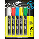 SHARPIE Lot de 5 Marqueurs Craie effaçables avec un chiffon humide Couleurs assorties Marqueur craie